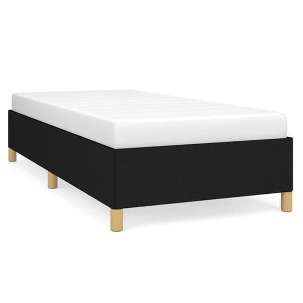 vidaXL sengestel uden madras sort 90x200 cm stof