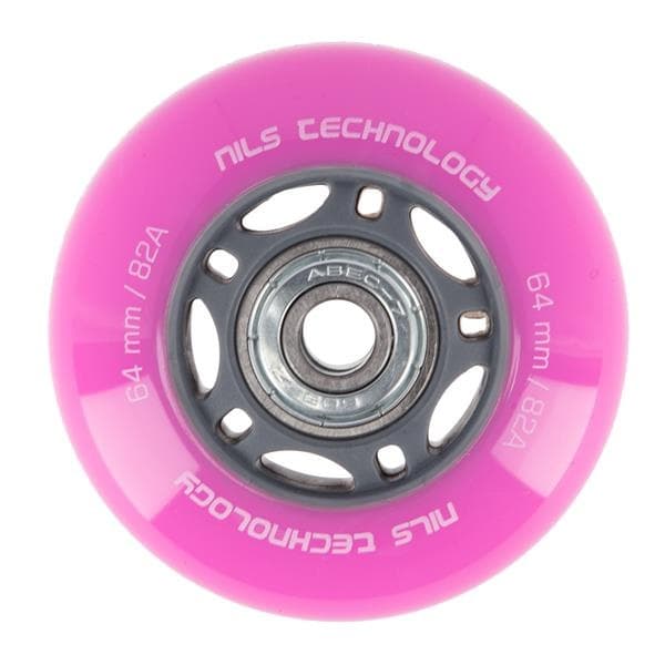 RULLER HJUL SÆT 64MM 82A LEJER ABEC-7 NILS
