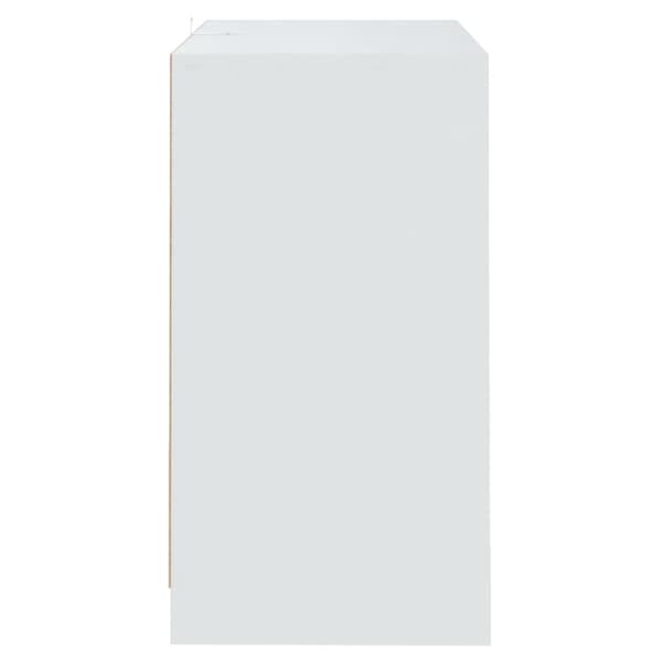 vidaXL kommode, hvid, 70x41x75 cm, træbaseret materiale