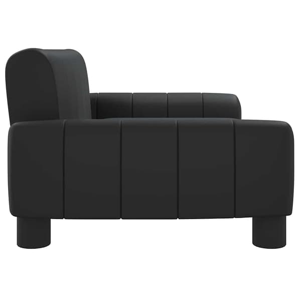 vidaXL børnesofa, sort, 70x45x30 cm, kunstlæder