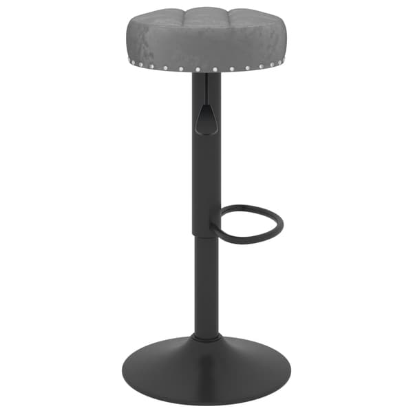 vidaXL Barstolar, set om 2, mörkgrå, klädda i sammet