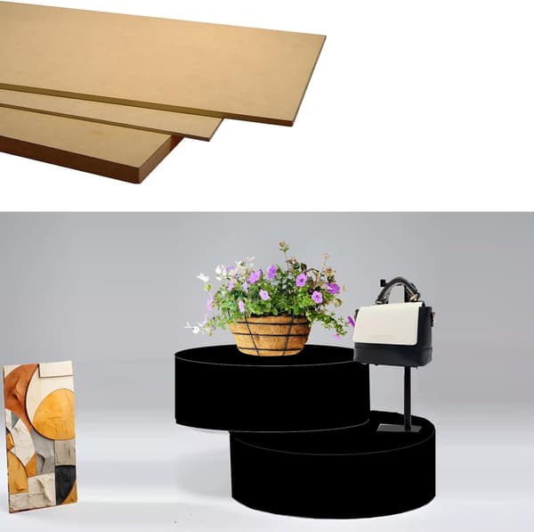 Rund skyltdocksbas 60x20 cm svart - displayplattform