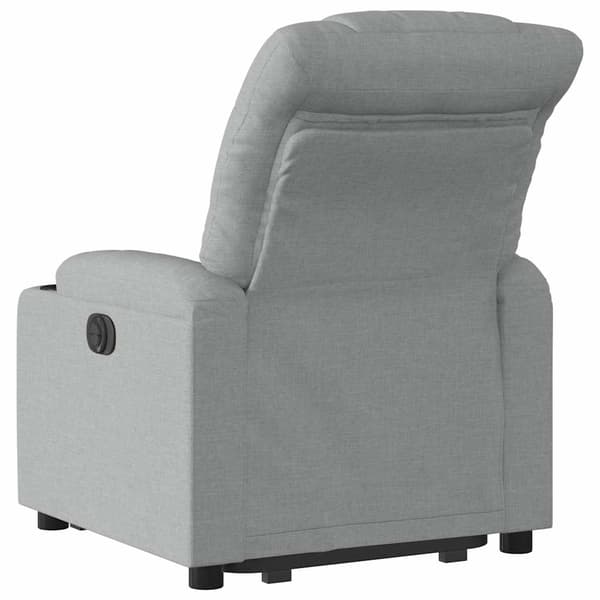 vidaXL Elektrisk lyftande massagefåtölj ljusgrå