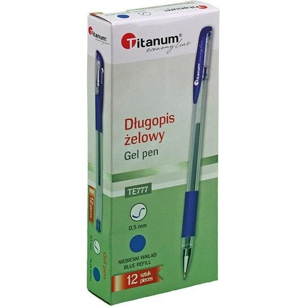Gelpen 0,5 mm blå (12 stk.)