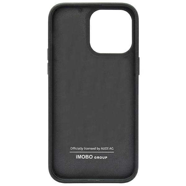 Audi Carbon Fiber Stripe Cover til iPhone 14 Pro, Sort