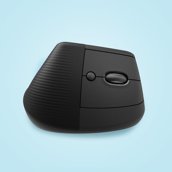 Logitech Lift til vertikal trådløs/Bluetooth-grafitmus til virksomheder (910-006494)