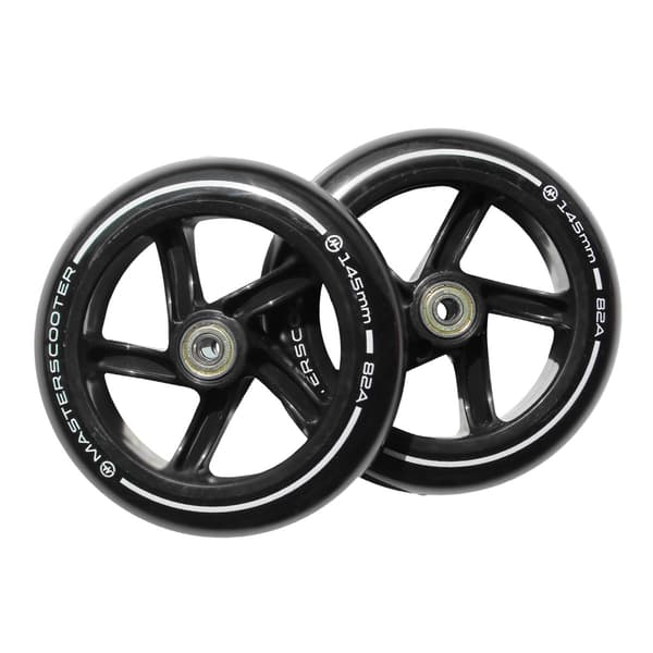 145mm MASTER Sparkcykelhjul Svarta + Kullager