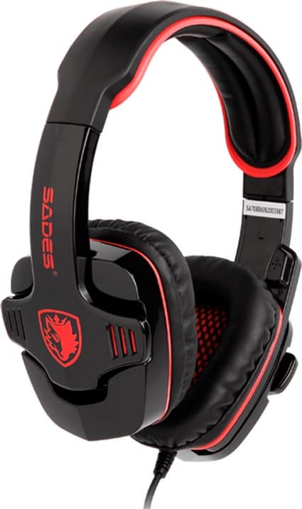 Sades SA-708GT Sort/Røde hovedtelefoner