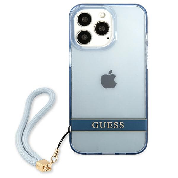 Guess Translucent Step-skal till iPhone 13 Pro / 13, Blå