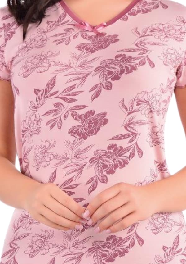 Dame viskose pyjamas L kortærmet flot til sommer kort løs elastik