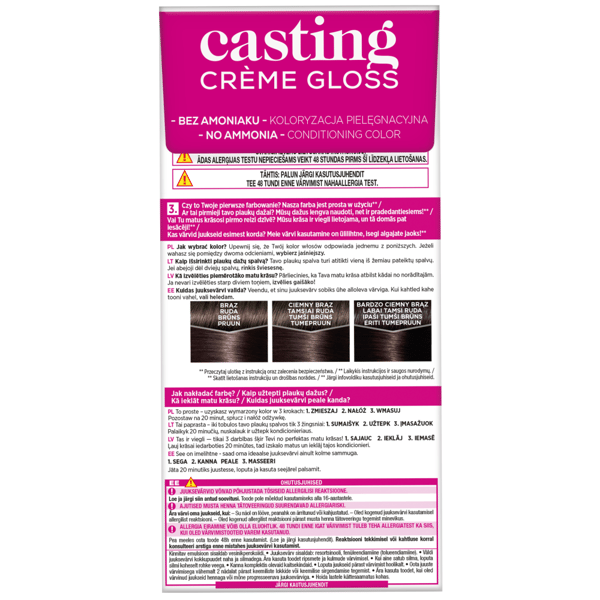 Loreal Casting Creme Gloss -hiusväri - 3102 Tummanviileäruskea (48ml, 72ml, 60ml)