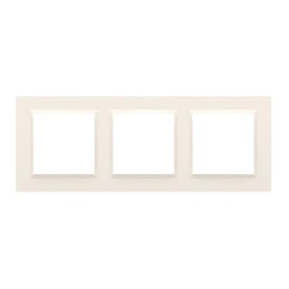 SIMON 10 Triple Frame 3-Fold Universal Vertikal Vandret CREME
