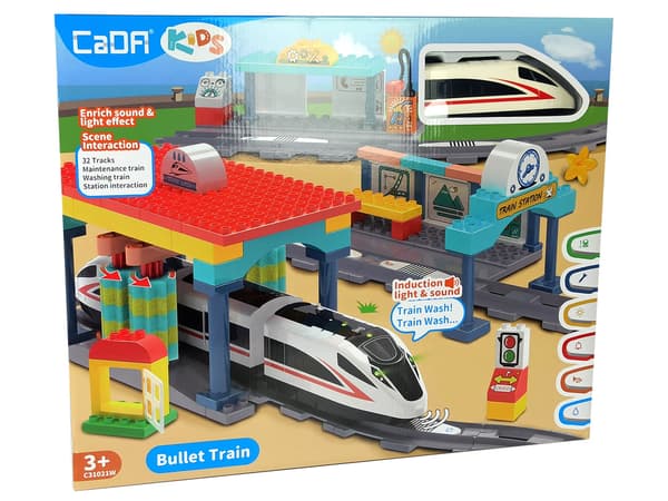 CADA Togstation Byggeklodser 108 Brikker