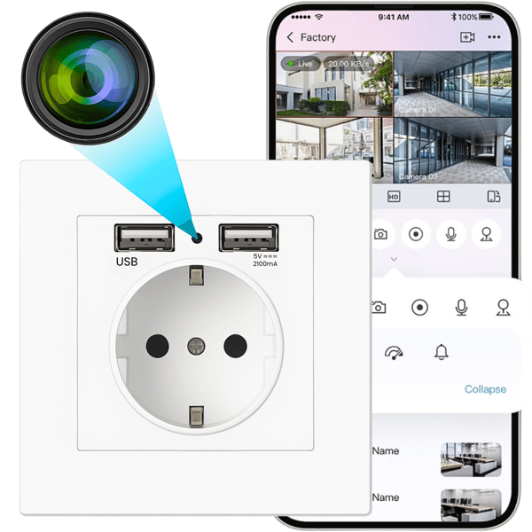 Minikamera EC03 WiFi-kontakt