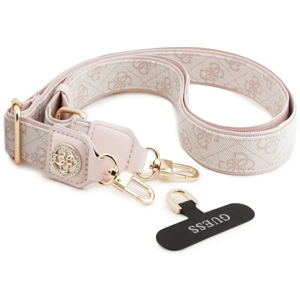 Guess Universal CBDY 4G Tether Patch med strass-logotyp i rosa