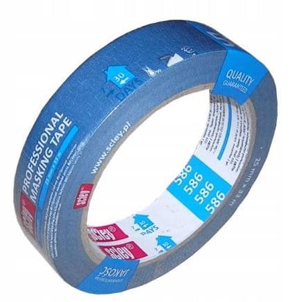 Blå Scley malertape 25 mm x 33 m *586*