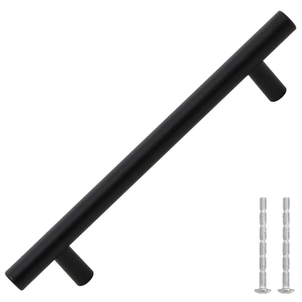vidaXL skabsgreb 10 stk. sort 160 mm rustfrit stål