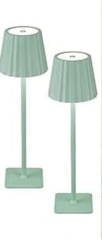 Trådlös touch-LED-bordslampa IP44 grön USB-C 2 st