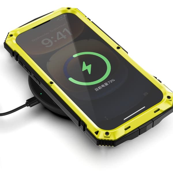 Pansret cover til iPhone 16 Pro, R-JUST, gul