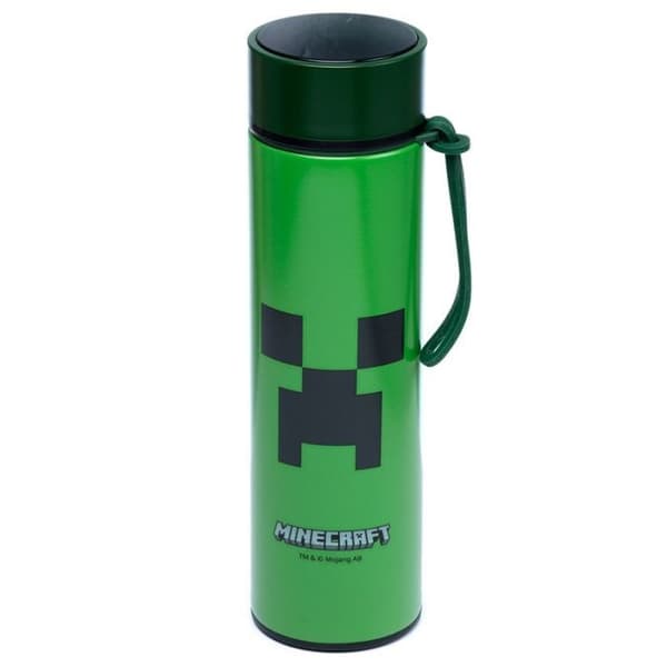 PKBOT183 Creeper Minec termosflaska med termometer