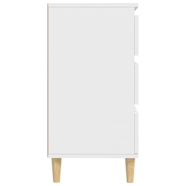 vidaXL Byrå, vit, 60x35x70 cm, träbaserat material