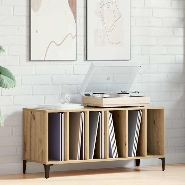 vidaXL pladeskab Artisan egetræ 100x38x48 cm