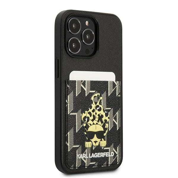 Karl Lagerfeld Karlimals Cardslot-etui til iPhone 13 Pro / 13, sort