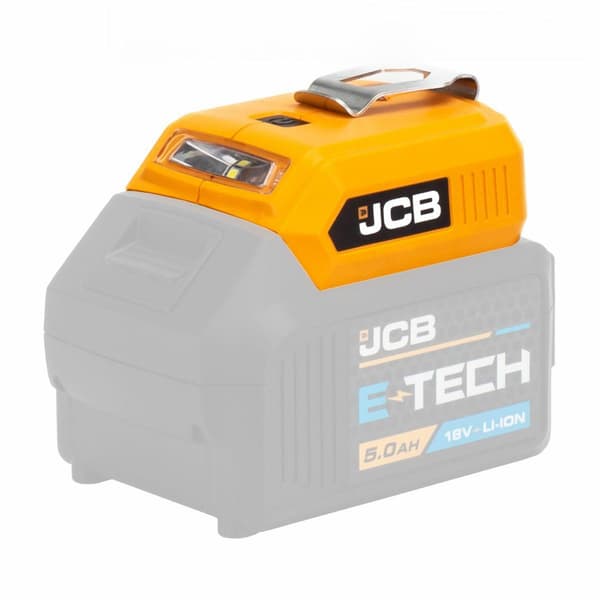 USB-opladeradapter med LED-lommelygte