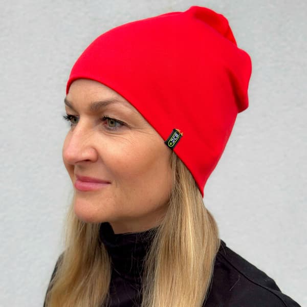 Dammössa, lång bomull, SVR sport, unisex, röd