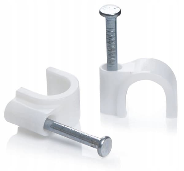 Conotech 7 mm hvide flop-kabelholdere 100 stk.