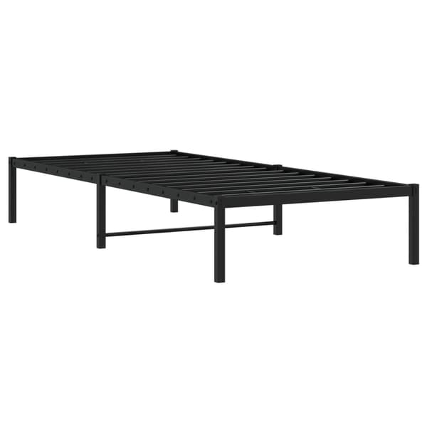 vidaXL metalsengestel sort 90x190 cm