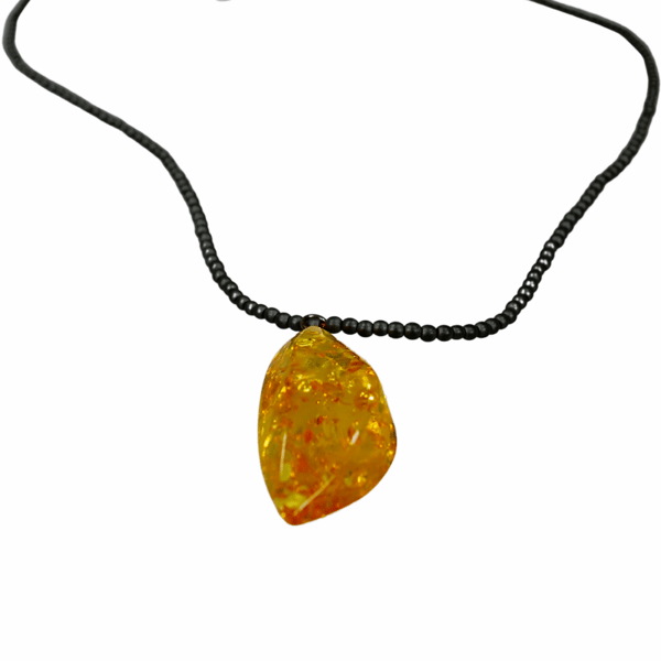 Cognac rav halskæde - Baltisk rav Collier