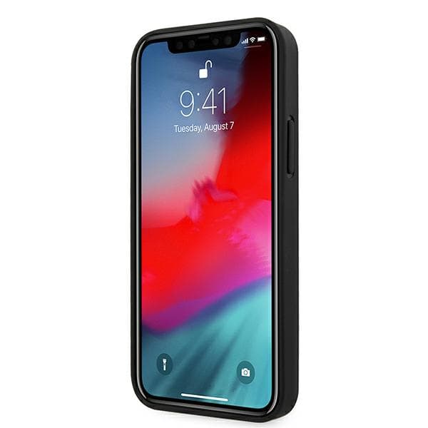 Ferrari On Track Carbon Stripe-cover til iPhone 12 mini, sort