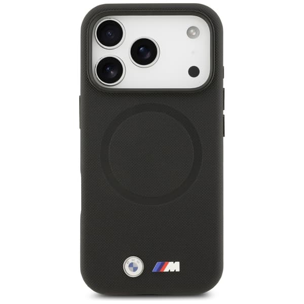 BMW M FW Metal Logo MagSafe-cover til iPhone 17 Pro Max, sort