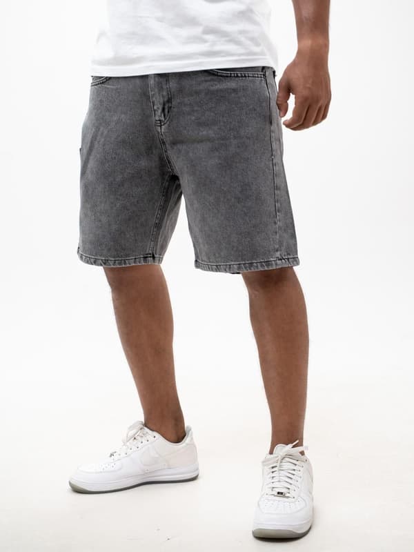 Herr Mörkgrå MyStars Svarta Basic Jeansshorts 30