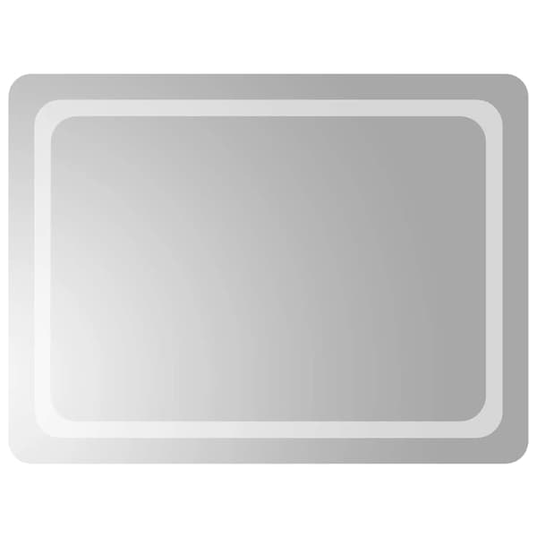 vidaXL Badrumsspegel med LED, 80x60 cm