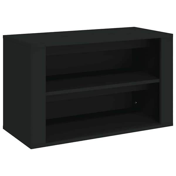 vidaXL skohylde sort 75x35x45 cm træbaseret materiale