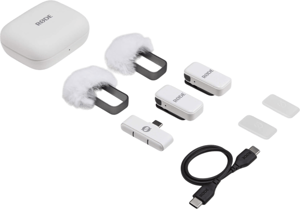 Rode Trådlös Micro USB-C Mikrofon Vit