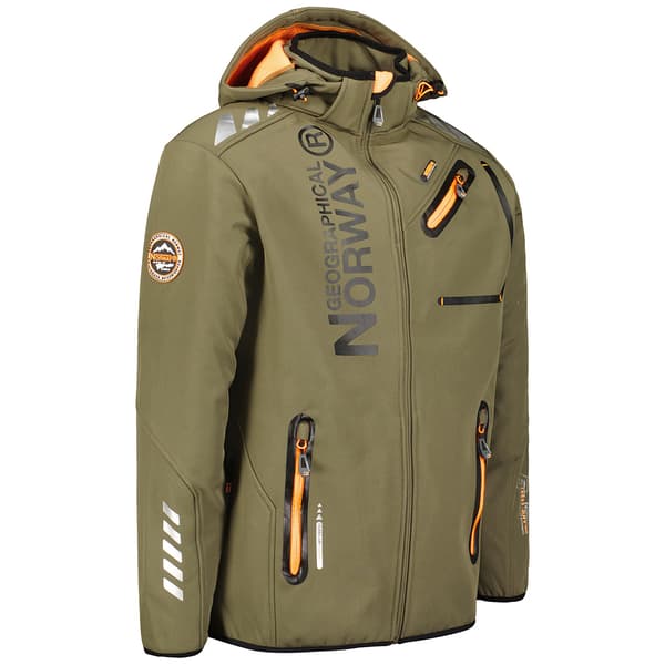 Geographical Norge Softshell jacka khaki orange herr M