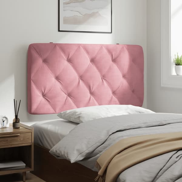 vidaXL Sängynpäätytyyny, Vaaleanpunainen, 100 cm, Sametti