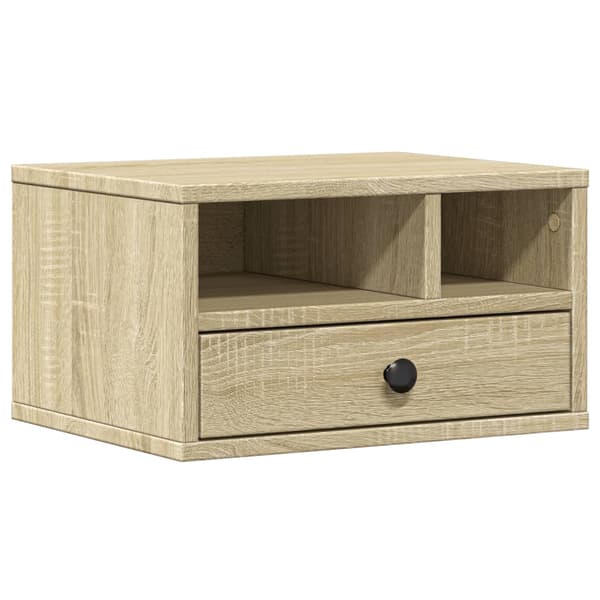 vidaXL printerstativ, Sonoma eg, 40x32x22,5 cm
