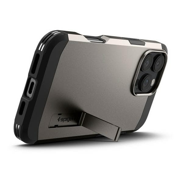 Spigen Tough Armor MagSafe -kotelo iPhone 16 Prolle, teräs