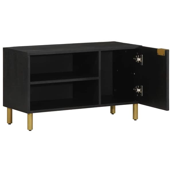 vidaXL TV-bord, sort, 80x33x46 cm