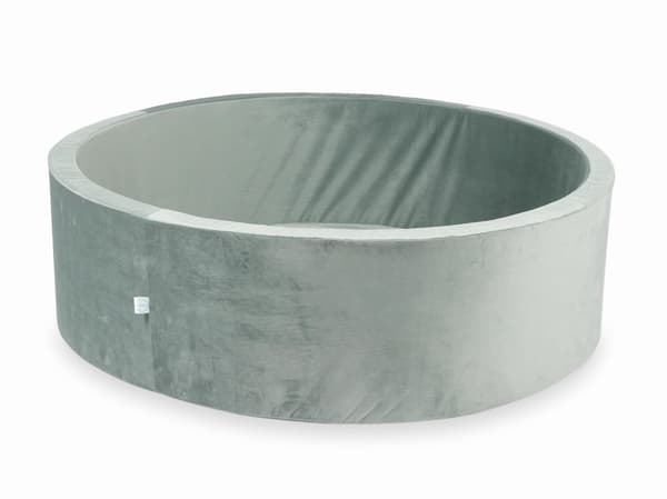 Torr pool 130x40 sammetsgrå utan bollar
