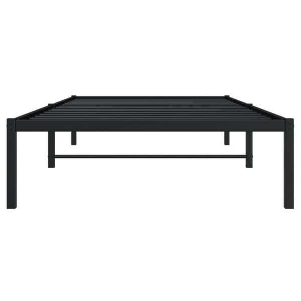 vidaXL metalsengestel sort 100x200 cm
