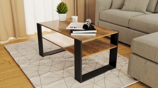 Soffbord EK 90x50cm loft retro soffbord