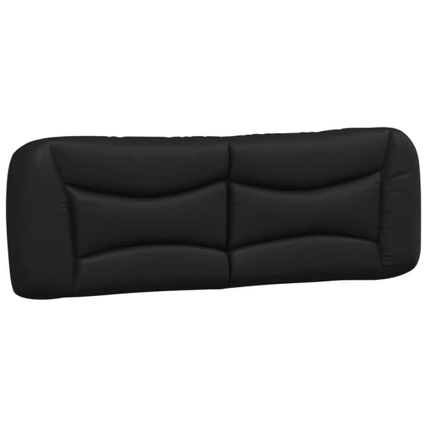 vidaXL hovedgærdehynde, sort, 160 cm, kunstlæder