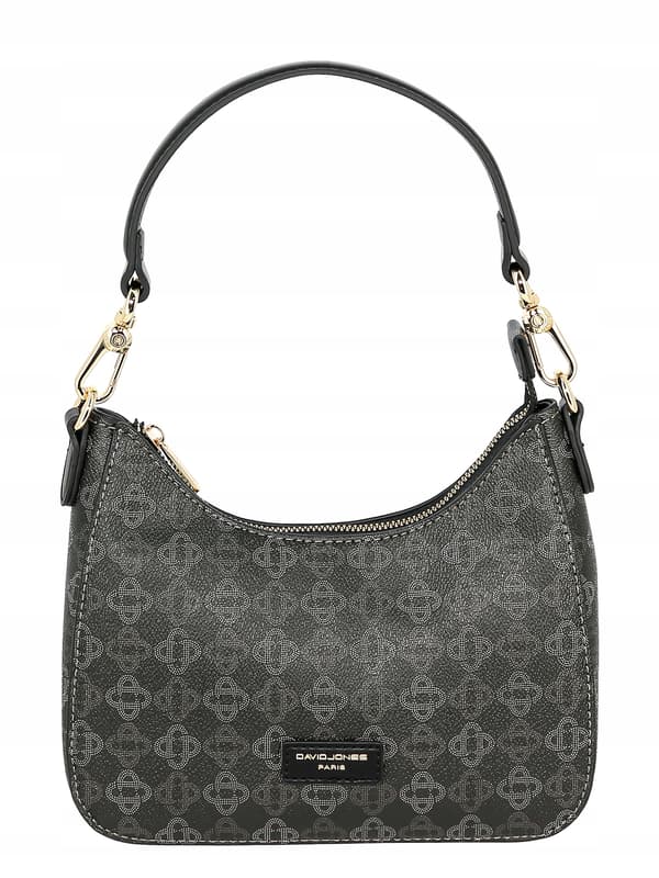 David Jones dame mini skuldertaske, øko-læder, sort