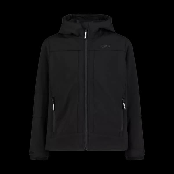 Udsalg - CMP Kid Jacket Fix Hood vandrejakke sort (3A00094-U901) 104