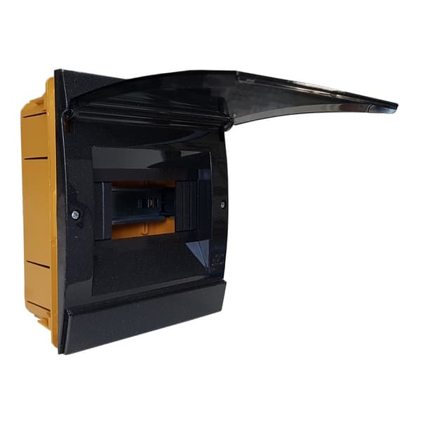 Indbygget fordelingstavle 4 moduler IP40 sort 970.04.N ML 0841